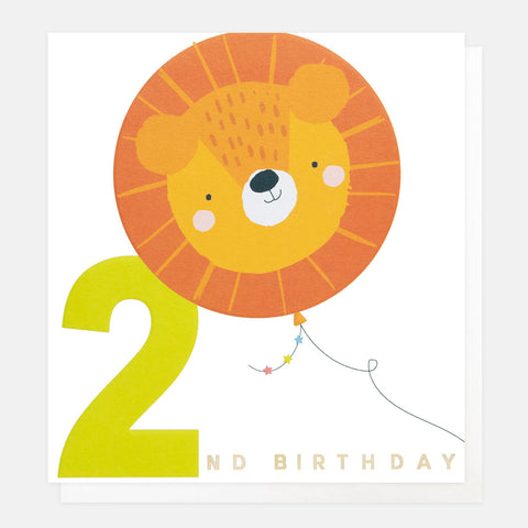 2nd Birthday Balloon Greetings Card