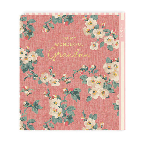 Pink Anenome Wonderful Grandma Card