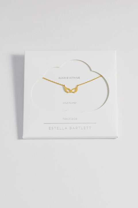 Estella Bartlett Gold Plated Cut-Out Angel Wings Necklace