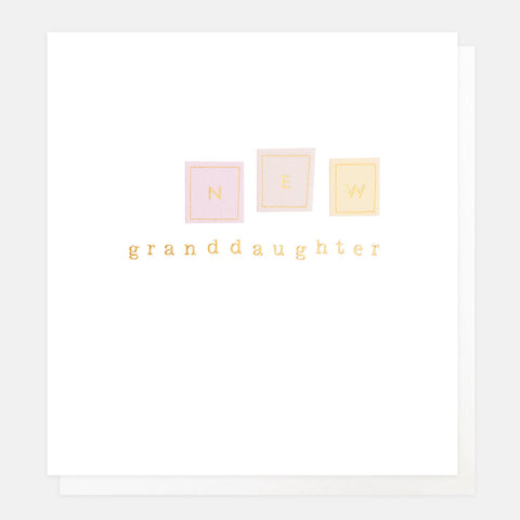 New Granddaughter Greetings Card