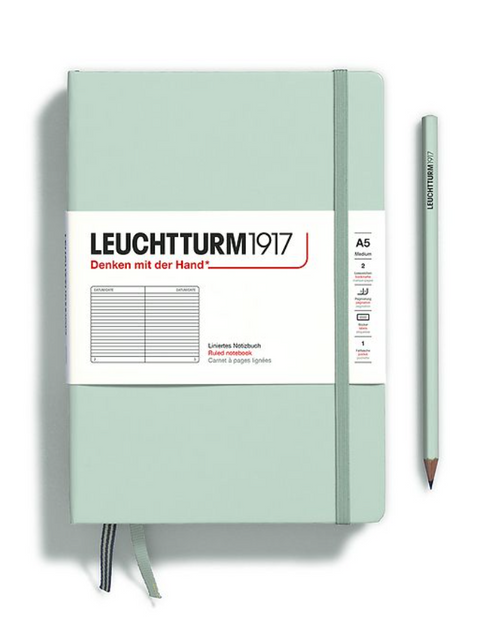 Leuchtturm1917 Hardcover Notebook Medium Ruled Mint Green
