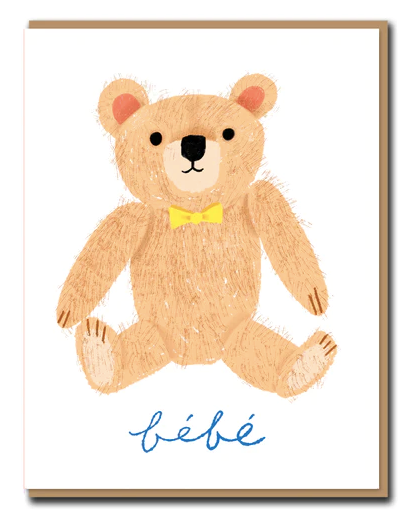 Teddy Bebe Card By Carolyn Suzuki