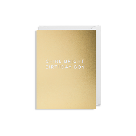 Shine Bright Birthday Boy Mini Card