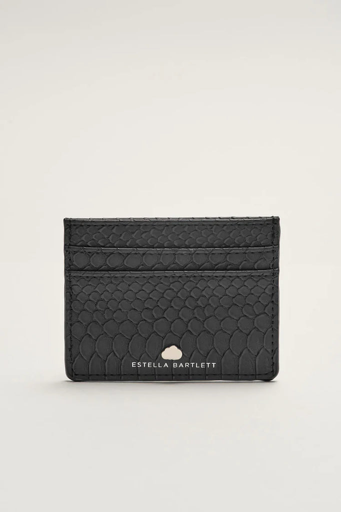 Estella Bartlett Black Snake-effect Card Holder