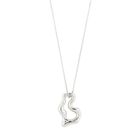 Pilgrim Cloud Recycled Necklace - Silver-Plated