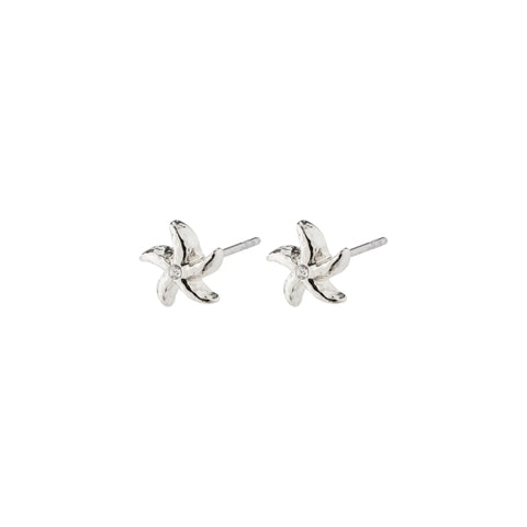 Pilgrim Oakley Starfish Silver-plated Earrings