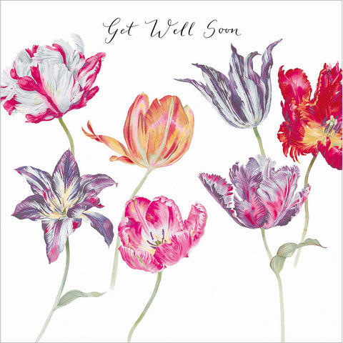 Get Well Soon Tulips Card