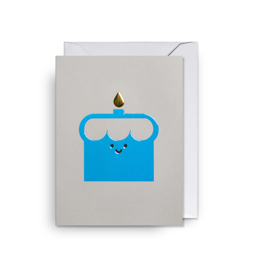 Blue Cake Mini Card