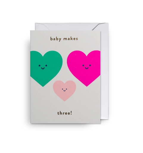 Baby Makes Three! Mini Card