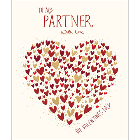 To My Partner with Love Greeting Card