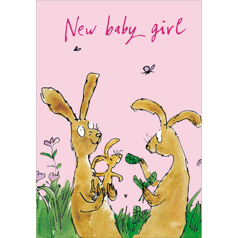 Quentin Blake New Baby Girl Card