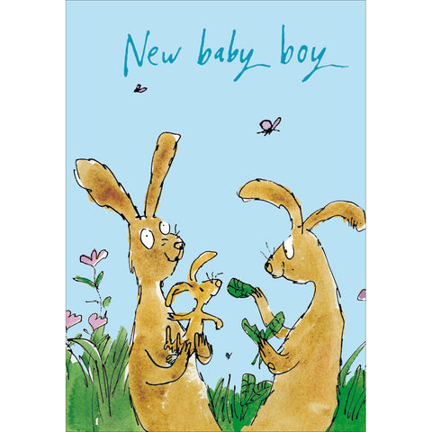 Quentin Blake New Baby Boy Card
