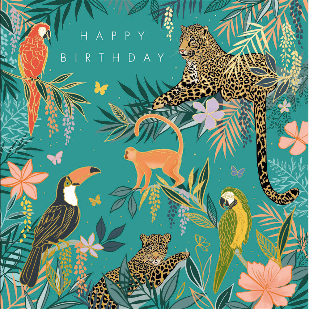 Jungle Happy Birthday Card