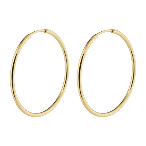 Pilgrim Sanne Medium Hoop Gold-plated Earrings