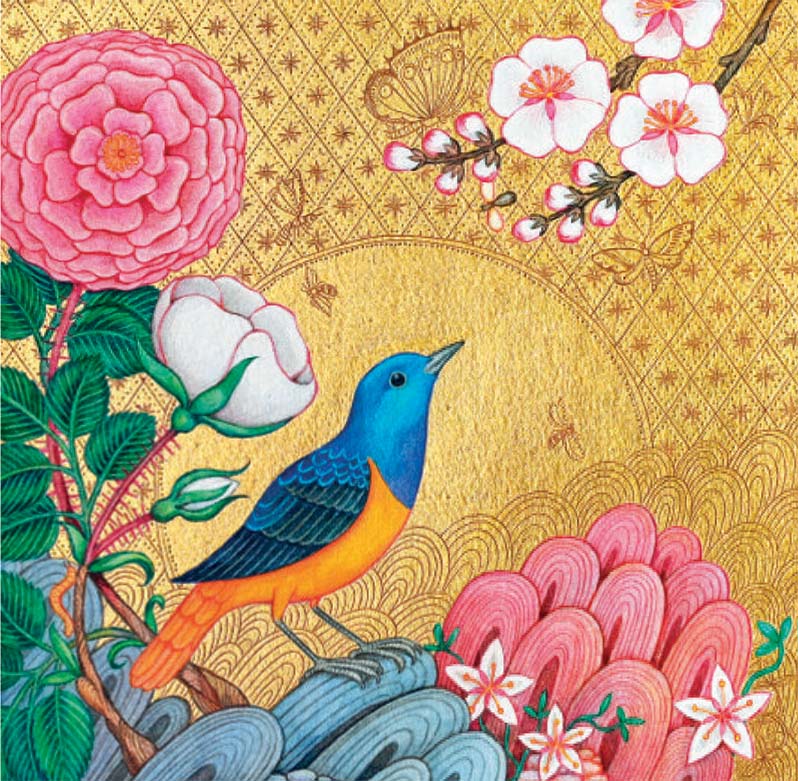 There is a Bird Among the Blossoms Calling By Linda Edwards