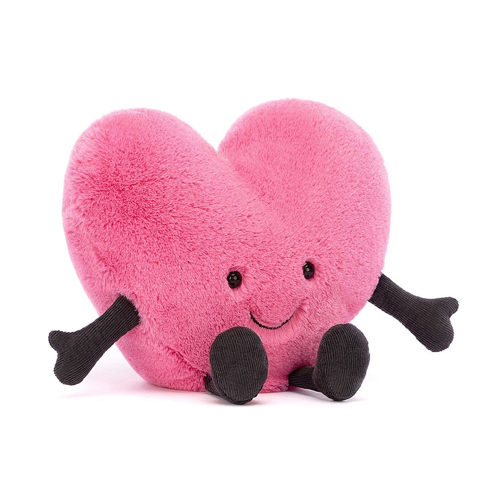 Jellycat Amuseable Hot Pink Heart (Large)