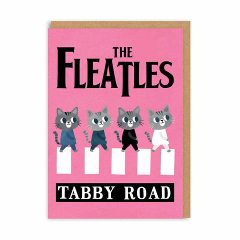 The Fleatles - Tabby Road Card