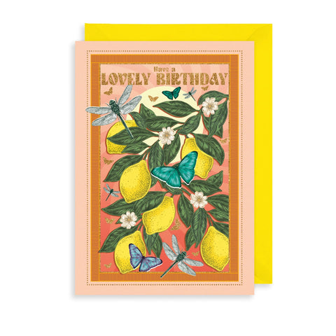 Botanical Birthday Greetings Card