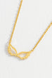 Estella Bartlett Gold Plated Cut-Out Angel Wings Necklace