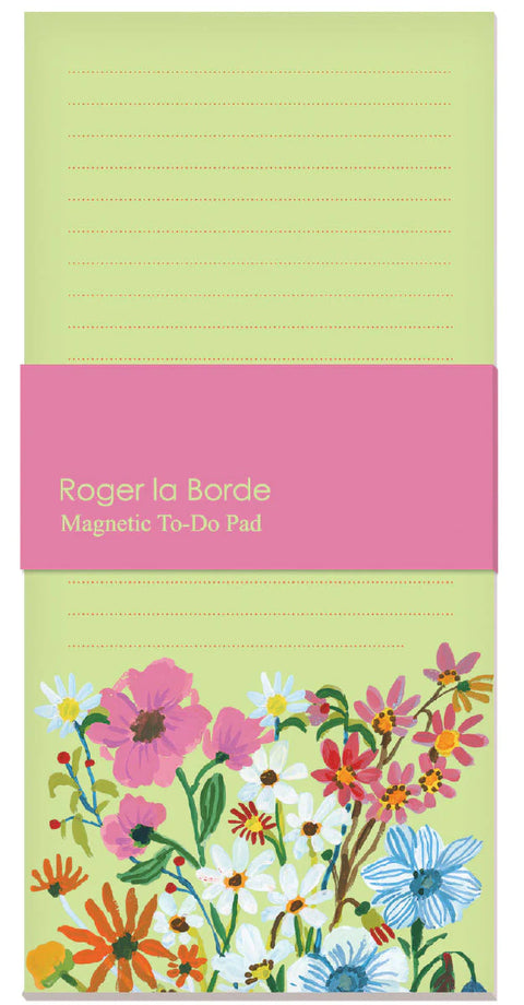 Flower Field Magnetic Notepad