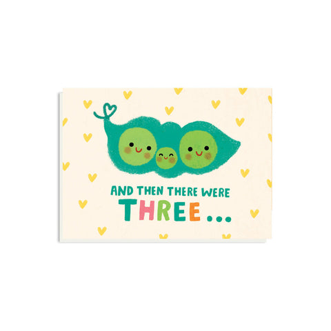 Then There Were Three Greetings Card