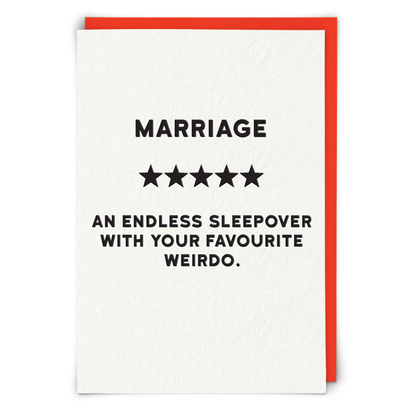 Marriage Endless Sleepover Card