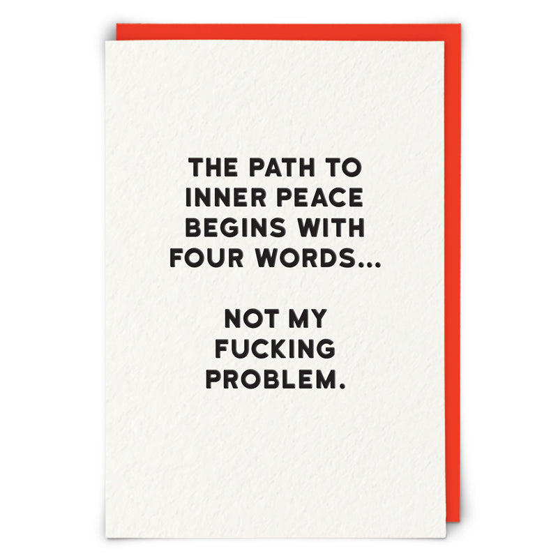 Inner Peace Begins With... Card