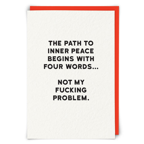 Inner Peace Begins With... Card