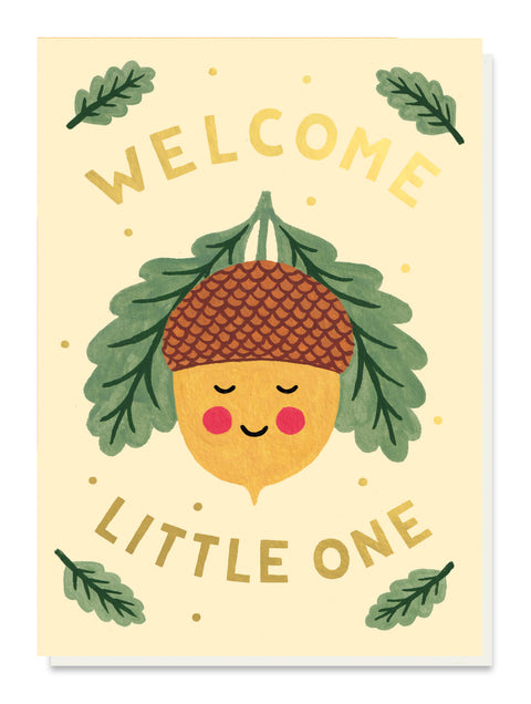 Acorn Welcome Little One Card