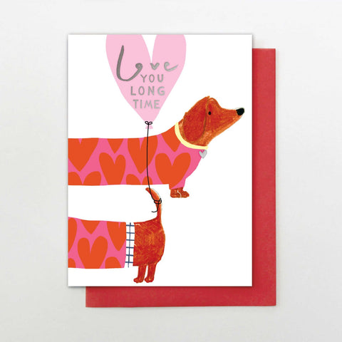 Love You Long Time Greetings Card