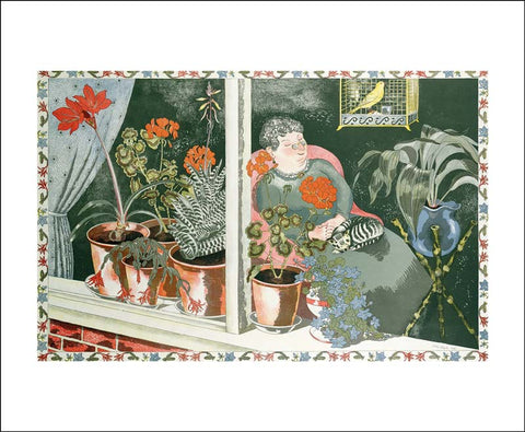 Window Plants By John Nash Card