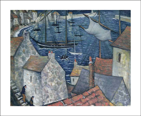 The Old Harbour By Christopher Nevinson
