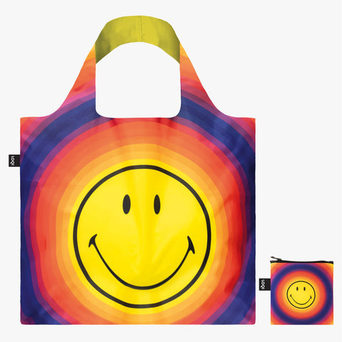 Loqi Smiley Rainbow Zip Away Bag
