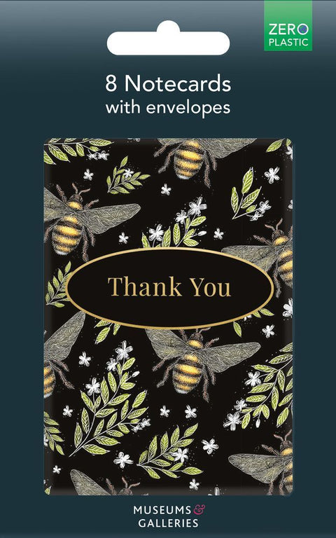 Bee Design Notecards (pack of 8)