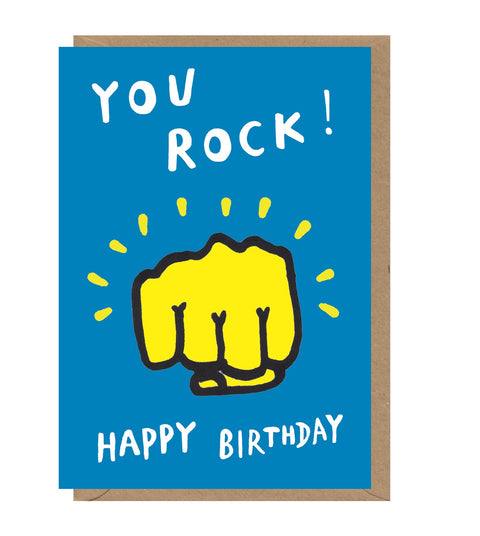 You Rock! Happy Birthday Card