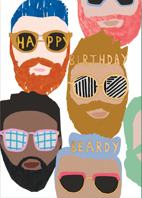 Happy Birthday Beardy Card