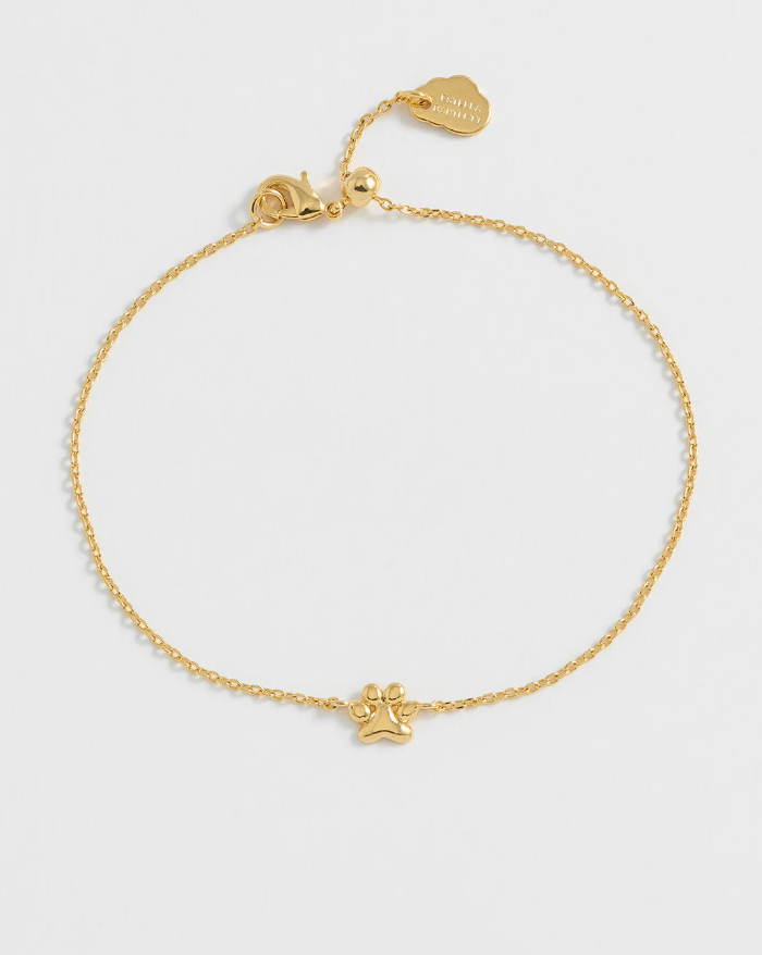 Estella Bartlett Gold Plated Paw Charm Bracelet