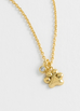 Estella Bartlett Gold Plated Paw Charm Necklace