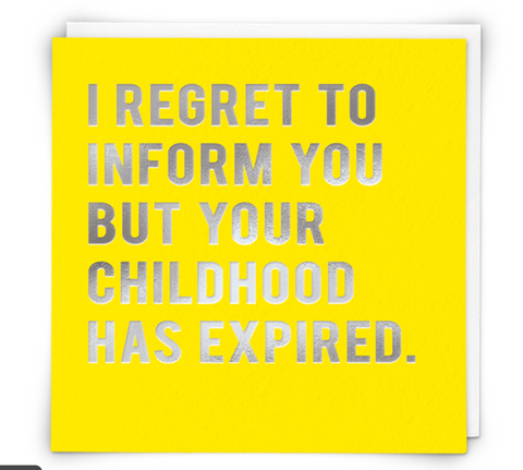 Childhood Expired Greetings Card