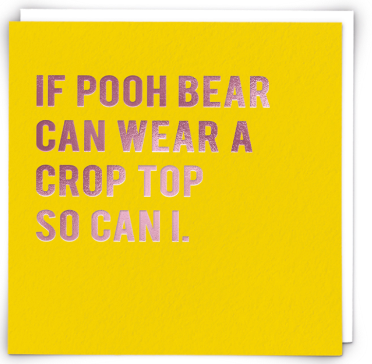 Pooh Pear Can Wear A Crop Top