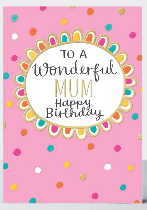 To A Wonderful Mum Happy Birthday