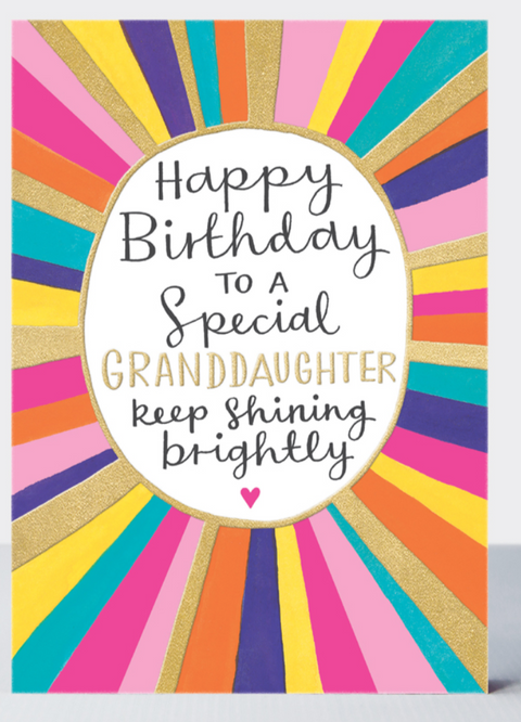 Happy Birthday Special Granddaughter Card