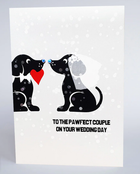 Pawfect Couple Wedding Day Card
