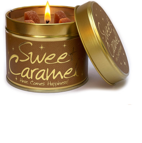 Sweet Caramel Scented Candle Tin