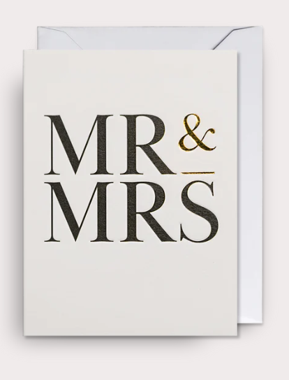 Mr & Mrs Mini Card