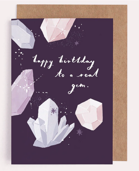 Real Gem Birthday Card