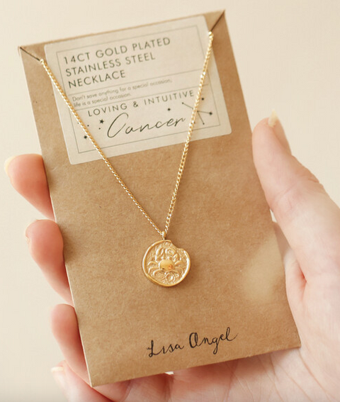 Cancer Star Sign Pendant by Lisa Angel