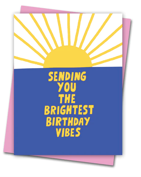Sending You The Brightest Birthday Vibes Card