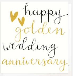 Happy Golden Wedding Anniversary Card