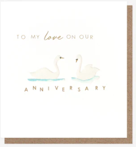 To My Love On Our Anniversary Card